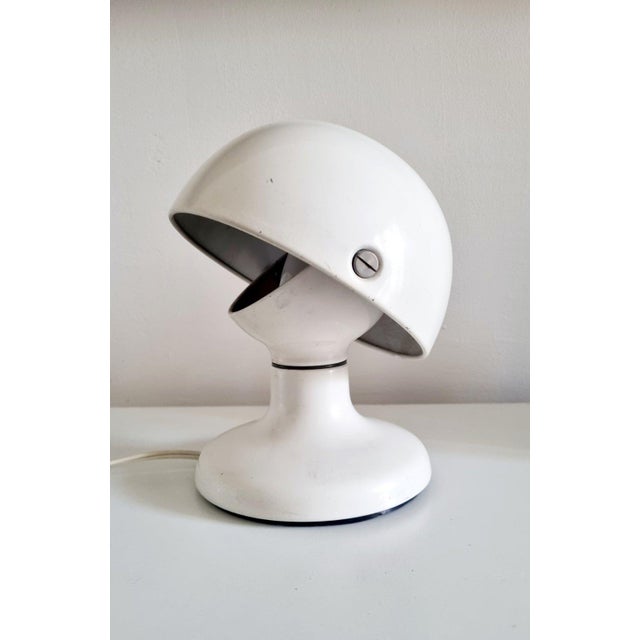 Italian Modern White Metal Table Lamp by Tobia and Afra Scarpa for Flos, 1970s For Sale - Image 13 of 13