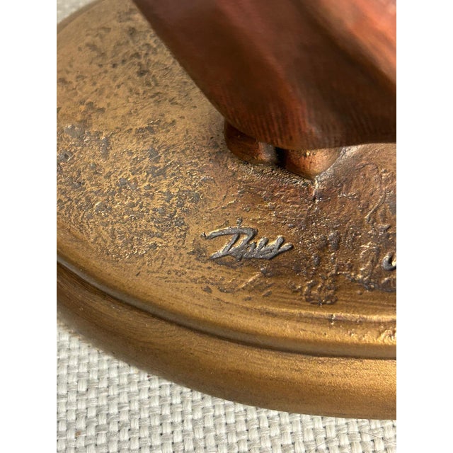 Vintage 1989 Austin Productions Gentleman & Lady Golfers – Pair of Sculptures For Sale In Greensboro - Image 6 of 9