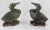 Early 20th Century Carved Green Soapstone Duck Figures - a Pair For Sale - Image 13 of 13