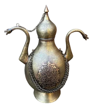 Dual Dragon Handle Brass Ewer