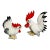 Late 20th Century Vintage Ucagco Ceramic Roosters - Set of 2 For Sale