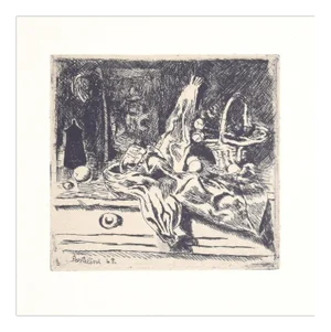 Luigi Bartolini, Still Life, 1942, Vintage Photo-Lithograph