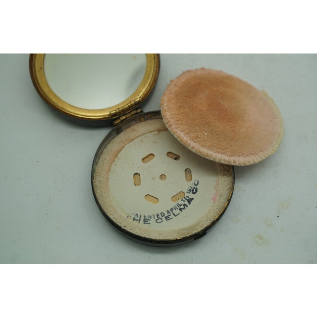 2 Antique Art Deco Celma Company Flapper Rouge Powder Makeup Compacts For Sale - Image 16 of 18