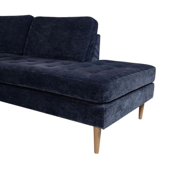 Fabric Osaka Corner Sofa in Blue with Headrests Manual Function from BoConcept For Sale - Image 9 of 16