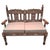 Indian Rosewood Inlaid Settee and Armchairs, Set of 3 For Sale - Image 4 of 5