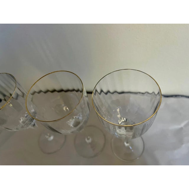 1990s 1990s Gorham Crystal "Golden Horizon" Water Goblet For Sale - Image 5 of 7