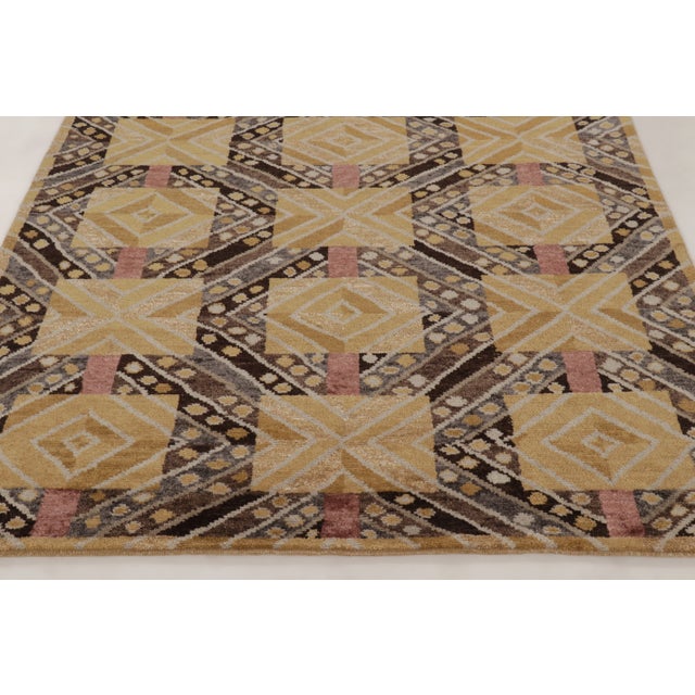 Rug & Kilim Contemporary Scandinavian Style Geometric Wool Rug by Rug & Kilim, India For Sale - Image 4 of 10