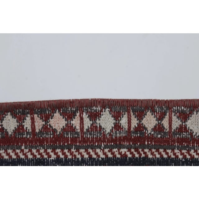 Beige Vintage Animal Pattern Soumac Kilim Rug 3'6'' X 6'1'' For Sale - Image 8 of 12