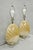 Late 20th Century Mid Century Modern Iridescent Gold Ceramic Pottery Clam Shell Table Lamp - Pair For Sale - Image 10 of 15