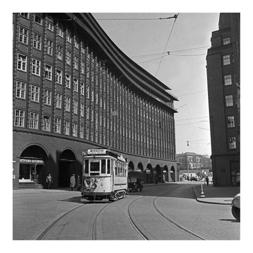 Chile House Office Building Hamburg With Tram, Germany 1938, Printed 2021