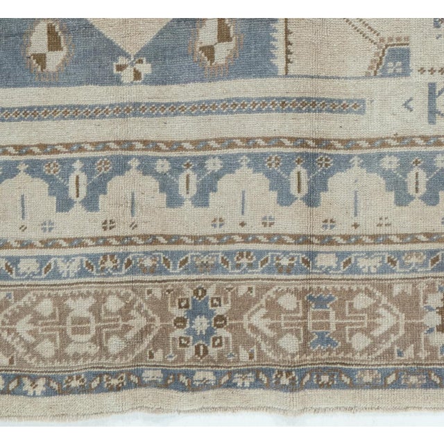 Vintage Circa 1940 Subdued Turkish Oushak Hand Woven Wool Rug 4ft 9in X 8ft 4in For Sale - Image 4 of 8
