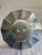 Metal Vintage Hand Wrought Aluminum Handled Serving Tray With Floral Motif For Sale - Image 7 of 8