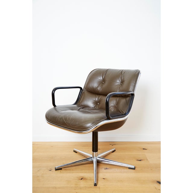 Mid-Century Modern Executive Chair by Charles Pollock for Knoll International, 1960s For Sale - Image 3 of 14