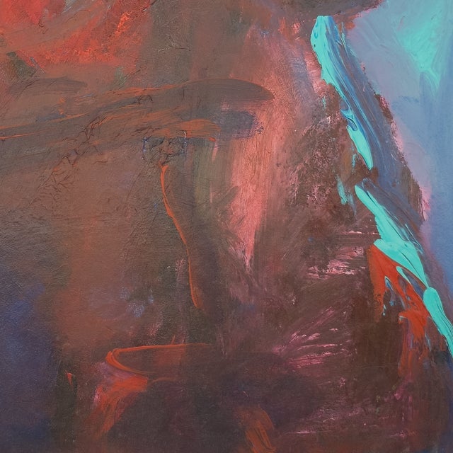 Lady in Red and Blue - Virginia Cohn Parkum, C. 1980s For Sale In San Diego - Image 6 of 8