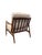 Anthropologie Haverhill Lounge Chair — Walnut + Brass + Oatmeal Linen, Never Used For Sale In San Francisco - Image 6 of 6