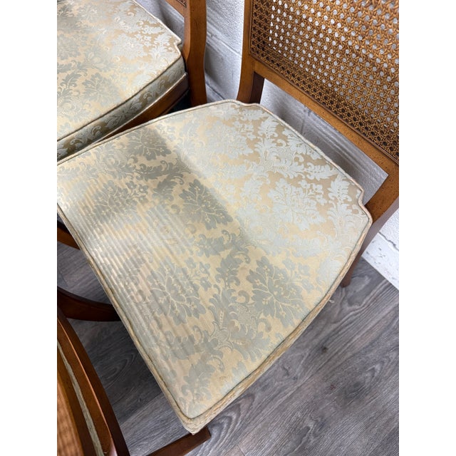 Vintage Ranck Furniture Solid Cherry Caned Back Dining Chairs - Set of 6 For Sale - Image 9 of 18