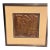 A Vintage Framed 3d Copper Relief Wall Art Piece Featuring a Pressed Metal Figure. (A Dog) For Sale