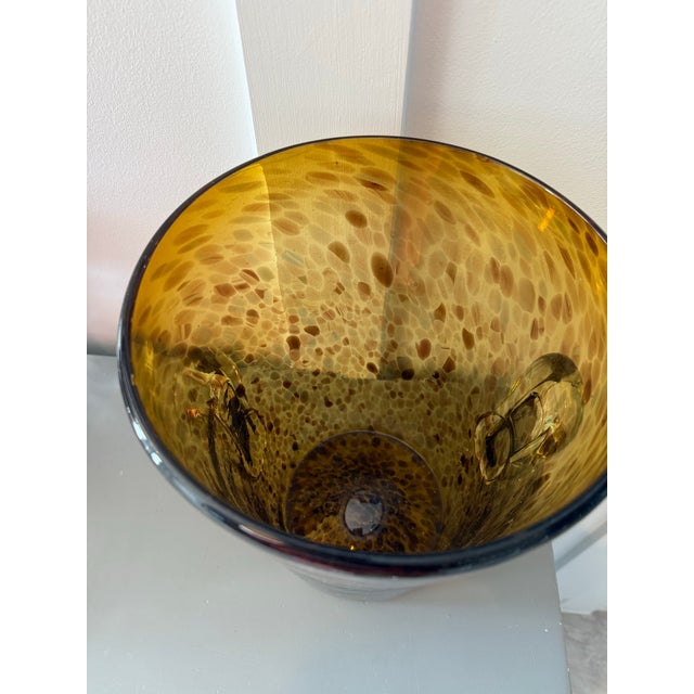 Murano Leopard Glass Champagne Bucket For Sale In Jacksonville, FL - Image 6 of 8