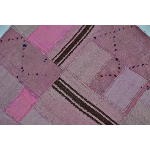 1960s 1960s Pink Anatolian Wool Kilim Rug For Sale - Image 5 of 10