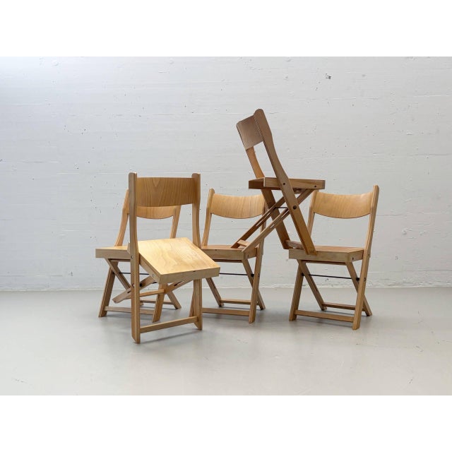 Folding Chairs in Beech Wood, Switzerland, 1990s For Sale - Image 6 of 18