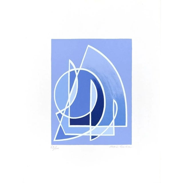 Image dimensions: 25.3 x 19.3 cm. La Morte degli amanti is a wonderful colored serigraph on paper, realized by the Italian...