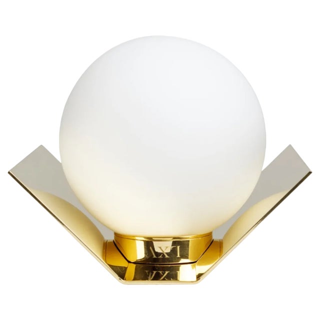 Twain Brass Wall Light by Lexavala For Sale