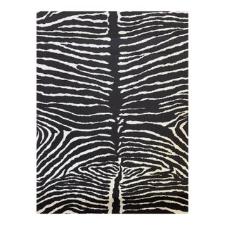 Brunschwig & Fils Classic Le Zebre Linen Fabric - 2 Yards For Sale
