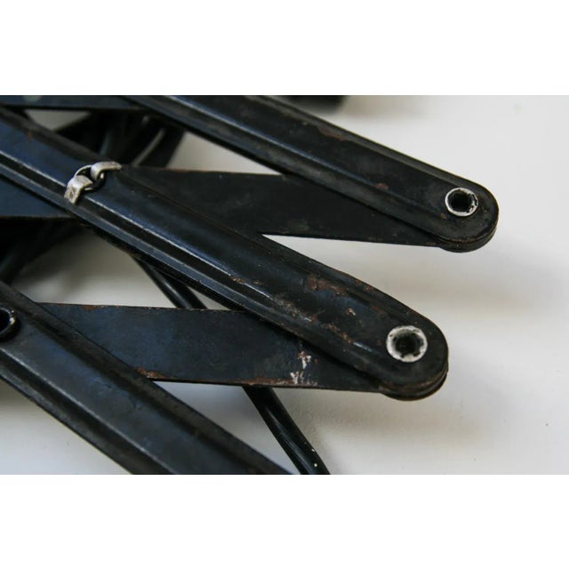 Mid-Century Industrial Scissor Lamp, 1960s For Sale - Image 11 of 12