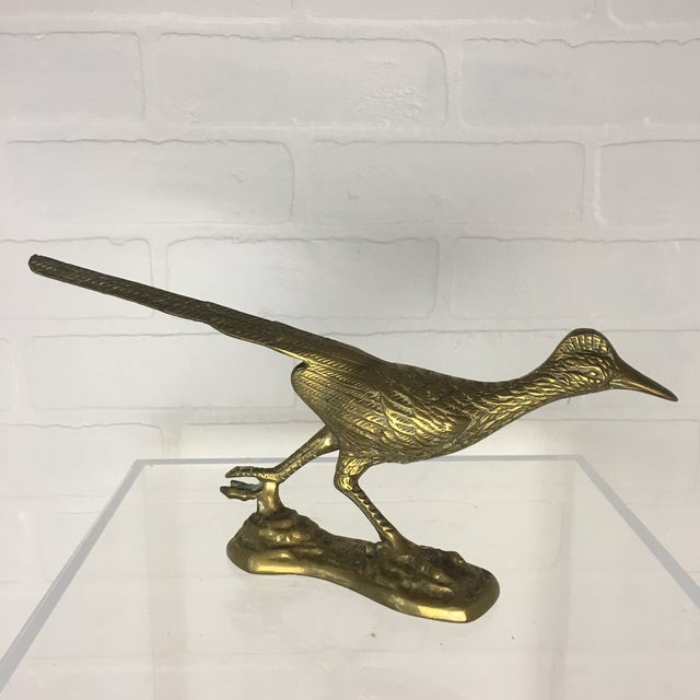 MidCentury Brass Roadrunner Figurine Chairish
