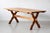 Beige Danish Oak Dining Table in the style of Kjærnulf For Sale - Image 8 of 8