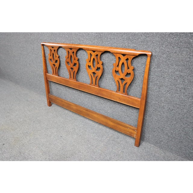 Henkel Harris Henkel Harris Cherry Queen Headboard For Sale - Image 4 of 7