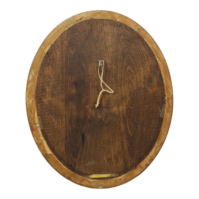 Gold French Oval Bevelled Mirror with Rose Gold Finish For Sale - Image 8 of 14