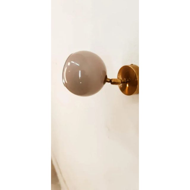 Adjustable Sconce with Grey Metal Dome For Sale - Image 6 of 8