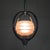 Art Deco Pendant Lamp with Glass Shade and Chrome Frame, 1930s For Sale - Image 9 of 18