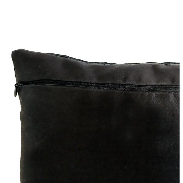 Early 20th Century Japanese Silk Obi Accent Pillow For Sale - Image 4 of 17