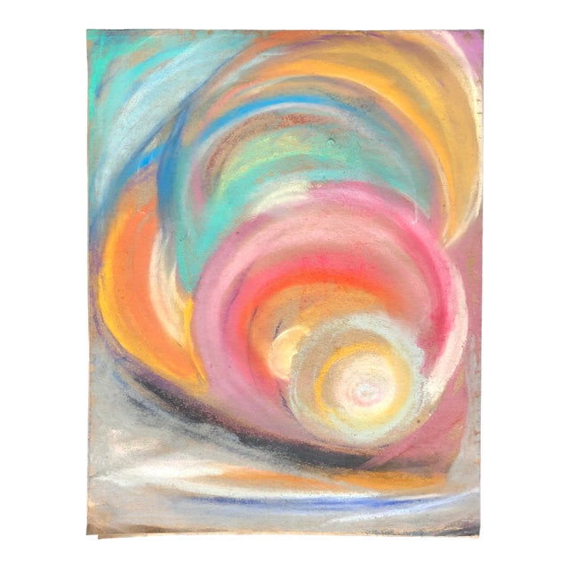 Abstract #99 by Erik Sulander Original Pastel on Paper 10x12.5 For Sale