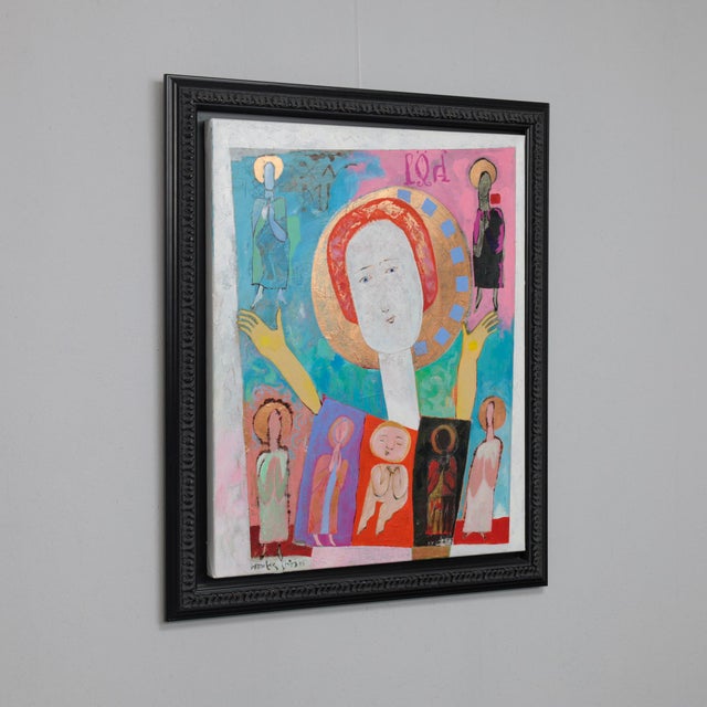 Wouter Stips, Figurative Diptychs, 2000s, Acrylic on Canvases, Framed, Set of 2 For Sale - Image 4 of 16