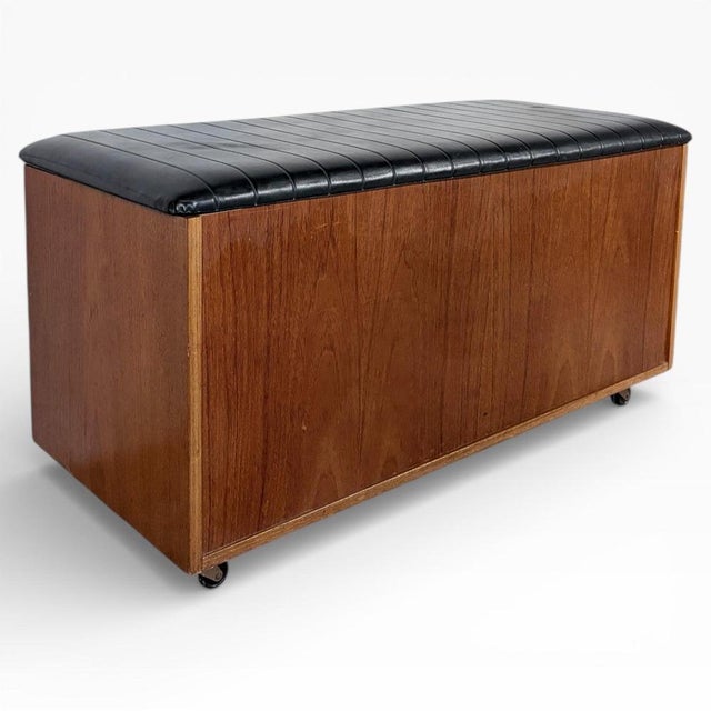 Wood Mid-Century Modern Teak Blanket Bench For Sale - Image 7 of 7