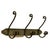 Hat and Coat Hooks in Polished Steel and Wrought Iron, 1960 For Sale - Image 6 of 6