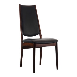 Rosewood Highback Danish Mid Century Modern Desk Chair Side Chair For Sale