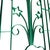 1920s Geometric Art Deco Wrought Iron Gate Panel With Star Flower and Arrow For Sale - Image 9 of 9