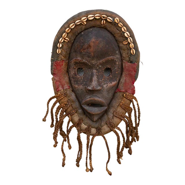 Original Ceremonial African Cowrie Mask For Sale