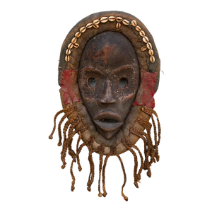 Original Ceremonial African Cowrie Mask