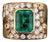 3.50 Ct Gia Certified Natural Zambian Emerald & Diamond Ring Size 6.5 For Sale