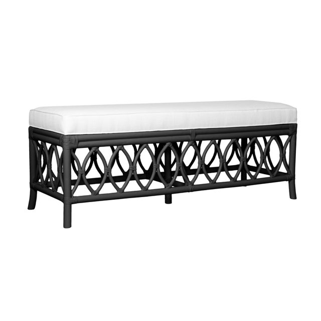 Not Yet Made - Made To Order Lillian Bench - Black For Sale - Image 5 of 8