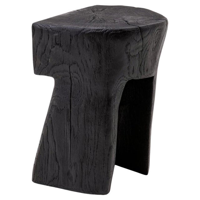Sculptural Hardwood Stool For Sale - Image 14 of 14