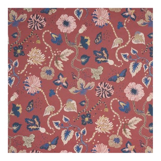 Sample - Schumacher x Happy Menocal Gloriette Wallcovering in Red For Sale