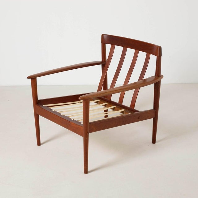 Danish Teak Armchair by Grete Jalk for Poul Jeppesen, 1960s For Sale - Image 6 of 10