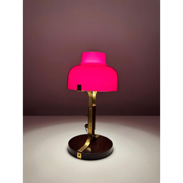 Red Max Bill Table Lamp by Miguel Milà for Polinax, 1960s For Sale - Image 8 of 13