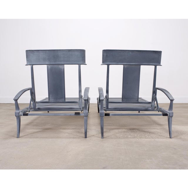 Pair of Neoclassical Greco-Roman Klismos Chaise Lounges For Sale - Image 18 of 18